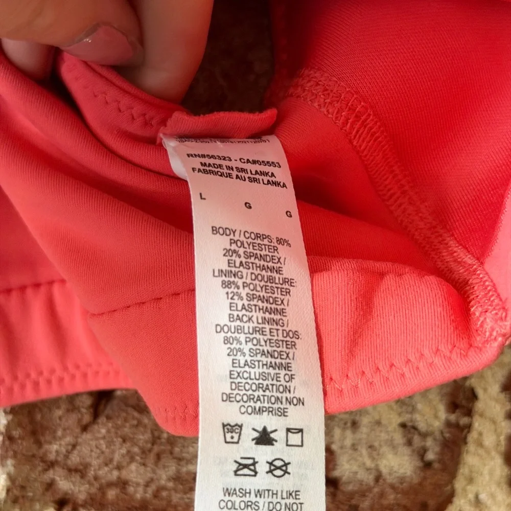 Nike Women's Pink High-Neck Sports Bra Tank Top